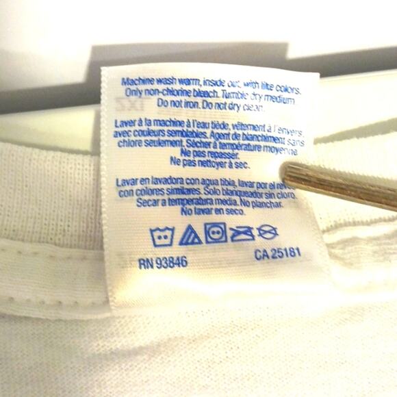 SAN DIEGO T-Shirt Mens Sz L WHITE Crewneck American Flag GRATEFUL Patriotic Flag - Picture 9 of 12